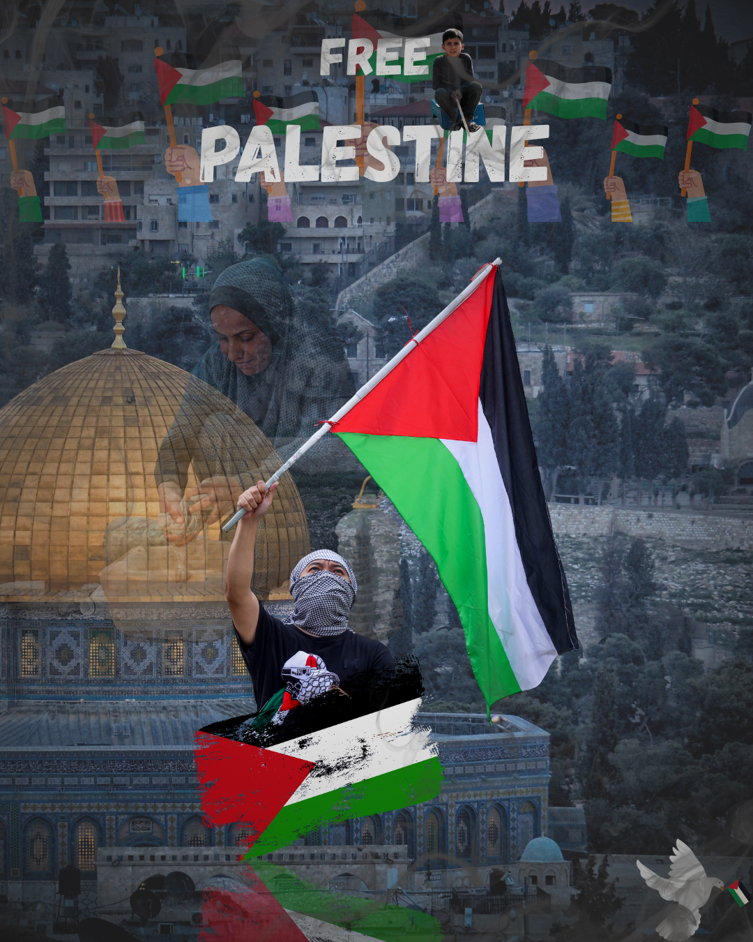 Free Palestine affiche
